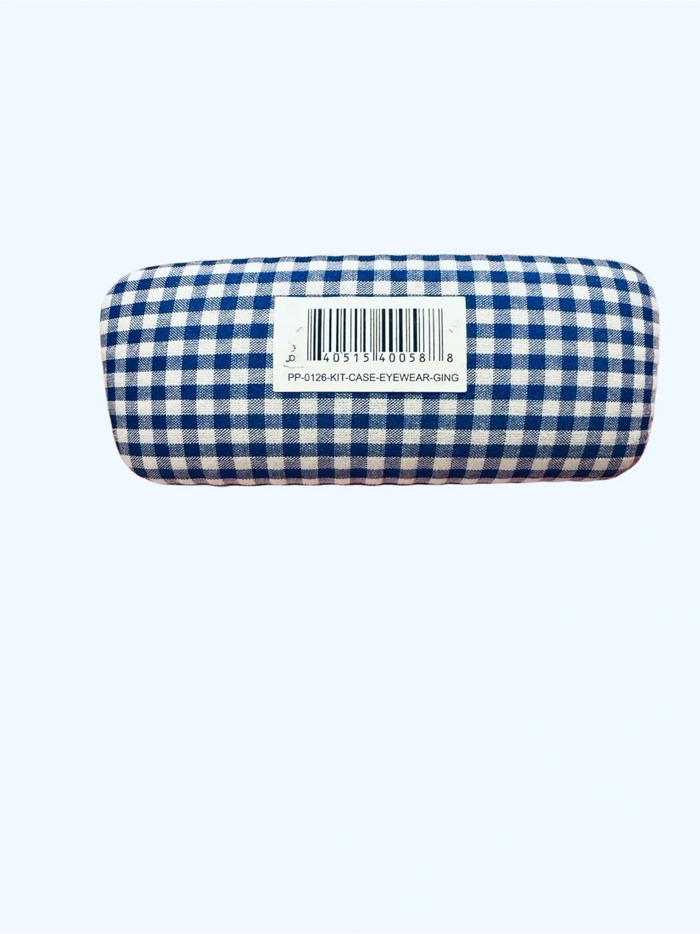 Simply Southern Blue & White Gingham Eyeglass Case Pink Bow Hard Shell NWT